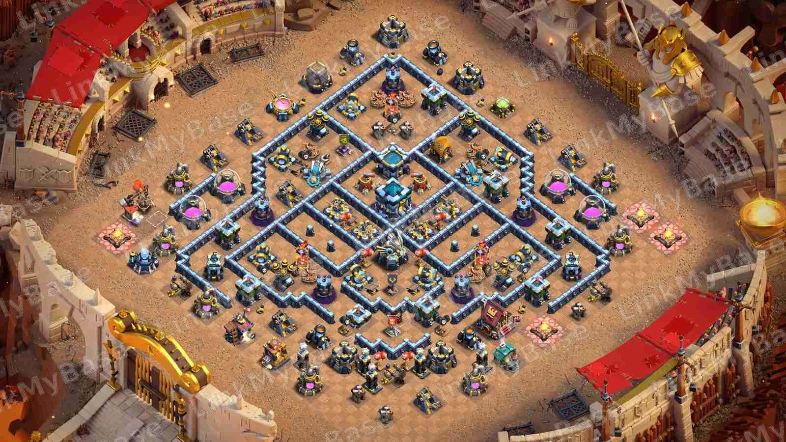 TH13 Symmetrical Anti-Everything War Base layout preview