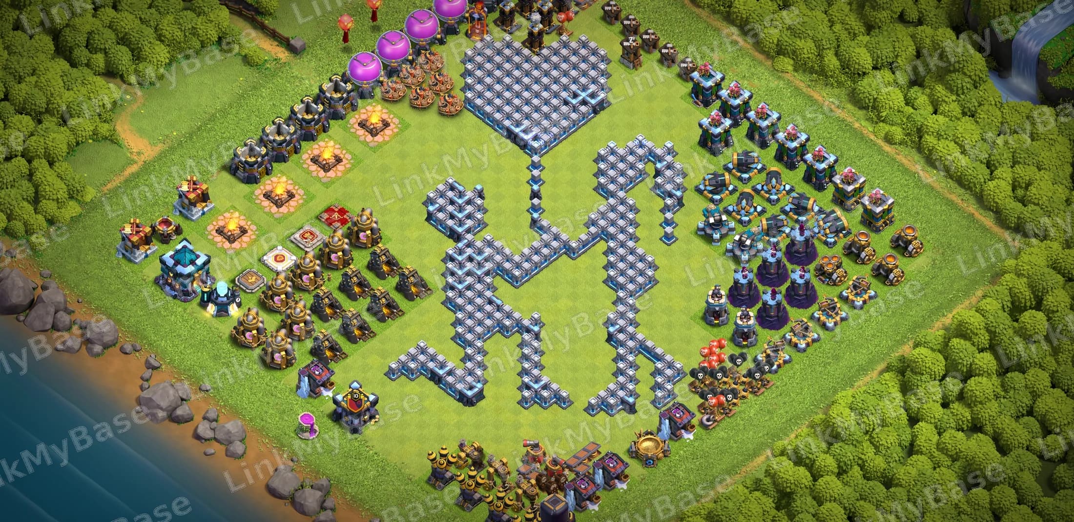 TH13 Couple Heart Balloon Art Base layout preview